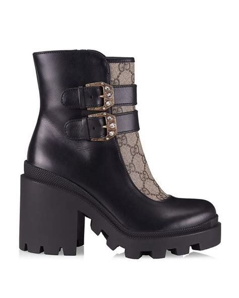 black gucci trip gg booties|gucci booties for women.